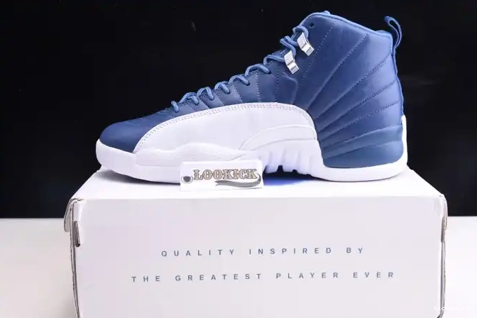 Rep Kickmax Stone 130690-404 Air 12 Jordan Blue Retro 0401